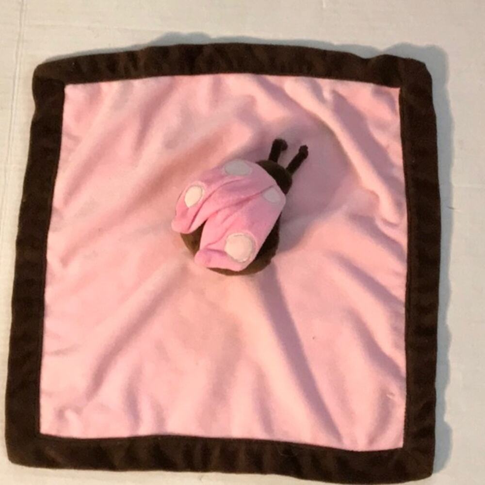 Tiddliwinks Butterfly LOVEY Pink/Brown Security Blanket Baby Soother Toddler Tot